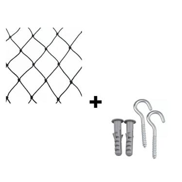 Imagem de Rede Tela Proteção Segurança Apartamento Janela 1,20 X 1,30