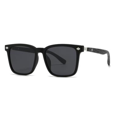 Imagem de Óculos de Sol Polarizados com Espessura de 1.1 mm, Armação Masculina e Feminina, Preto, BH01