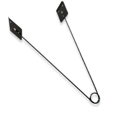 Imagem de Pegador de Carvão Profissional em Ferro, 57cm, Preto, com Pintura Eletrostática, para Churrasqueira, Forno e Lareira
