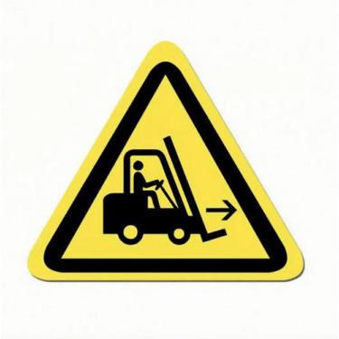Imagem de Adesivo de aviso: empilhadeira, PVC autoadesivo, 10 x 10 cm, 10 unidad