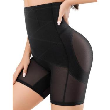 Imagem de Shorts de cintura alta Shapewear KLVEE Tummy Control pretos
