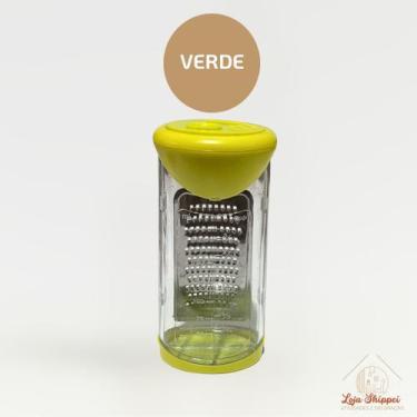 Imagem de Ralador de Queijo com Recipiente Integrado Coletor de Alimentos Aço In