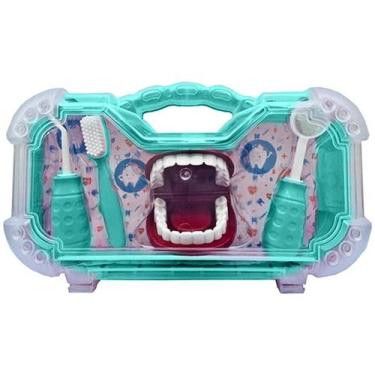Imagem de Brinquedo Maleta Dentista Verde Acessorios 4 Pecas Barato - PAKI TOYS