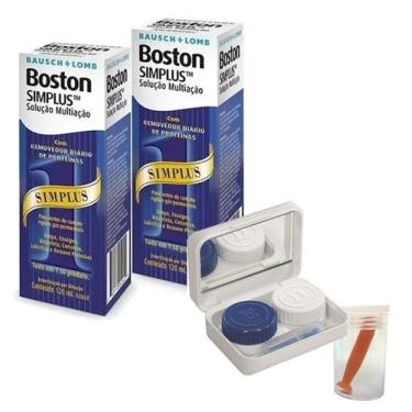 Imagem de BOSTON SIMPLUS 120 ML - Solução para Limpeza - Bausch & Lomb, 02 caixa