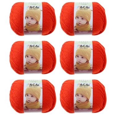 Imagem de Fio macio para bebê, 30% alpaca 70% poliéster, hipoalergênico, lavável, lavável na máquina, lã de bebê, ideal para tricô, crochê, cobertores de bebê, roupas e acessórios para recém-nascidos, 50 g por