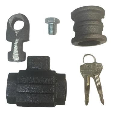 Imagem de Cadeado Porta Enrolar Polyforte Chave Tetra Art.011T Cor Pre