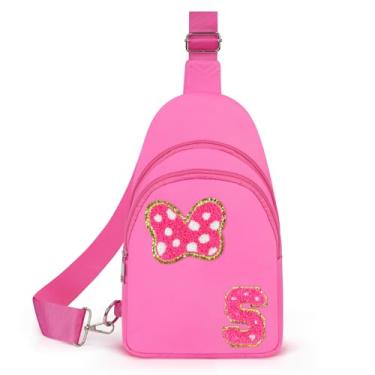 Imagem de Pochete transversal para meninas de 14 anos, 7, 8, 9, 10, 11, 12, 13, 14 anos, para meninas e mulheres, rosa, P