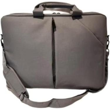 Imagem de Bolsa Transversal para Notebook 42cm – Bolsa de Mão e Crossbody, Material Resistente, Compartimento Interno com Zíper, Ideal para Trabalho, Faculdade e Viagens (Cinza)