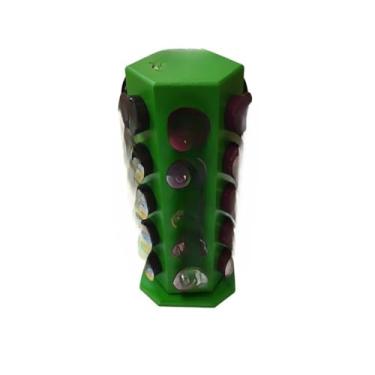 Imagem de Porta Cápsulas Giratório para 30 Cápsulas de Café - Organizador para Cantinho do Café, Prático e Elegante( VERDE )