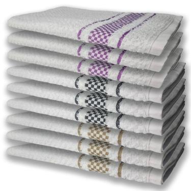 Imagem de 9 Panos De Prato Atoalhado Felpudo Premium Rx+pr+mr