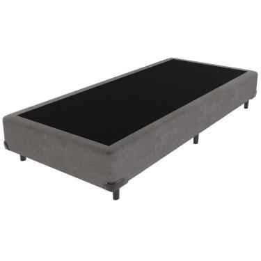Imagem de Cama Box Solteiro Cinza V-store 78x188x44
