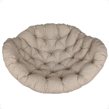 Imagem de Almofada Futon Confortável P/ Balanço Ninho Linhão Bege