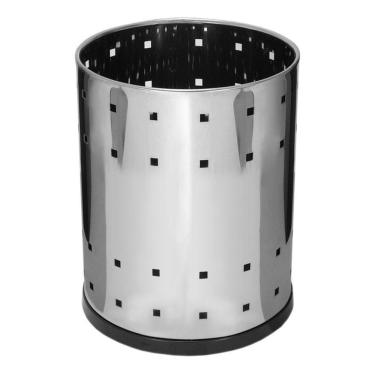 Imagem de Cesto - Lixeira Telado Para Escritório - Aço Inox 13 Litros