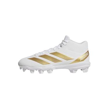Imagem de adidas Tênis masculino Adizero Impact.2 Molded American Football, Branco/dourado metálico/branco, 44
