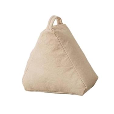 Imagem de Wswqop Almofada Decorativa Triangular para O Chão, com Apoio para As Costas, para Sofá, Assento E Enchimento Macio de Tecido, Ideal para Adultos, Crianças, E, Branco, Tamanho real