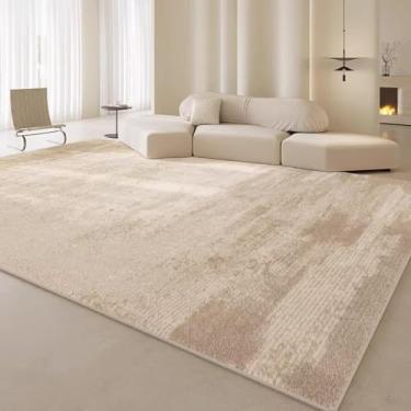 Imagem de Tapete de mesa de jantar 150 x 240 cm estilo creme grande área sala de estar tapete quarto tapetes macios quarto casa tapete impermeável tapete tapis salão