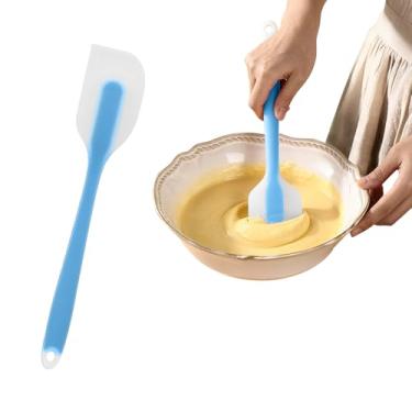 Imagem de Espátulas de silicone, resistente ao calor, borracha flexível antiaderente para cozinhar e misturar na lava-louças