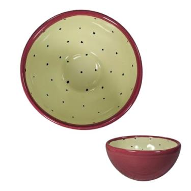 Imagem de Tigela Bowl Cumbuca Formato De Fruta Sobremesa Cerâmica Caldo Sopa Sorvete Açai Cozinha Nova (BOWL PITAYA 340ml)