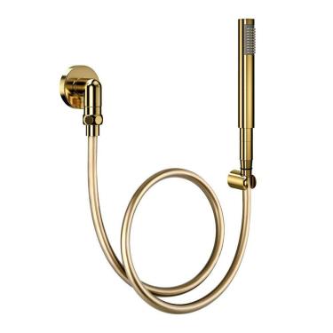 Imagem de Ducha Manual com Joelho 90° Docol C30 90018346043 Ouro Polido