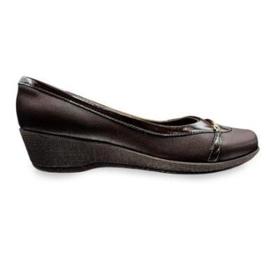 Imagem de Sapato Anabela Piccadilly Salto Médio com Detalhe Metalizado-Feminino