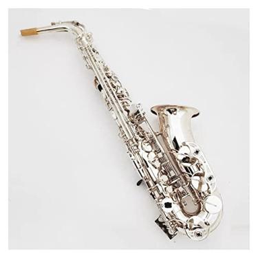 Imagem de Saxofone alto profissional E-Flat Sax Instrumento Sax Alto Padrões esculpidos à mão