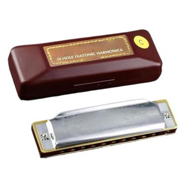 Imagem de Gaita profissional C Key 10 furos diatônica blues harmônica tipo desempenho prática