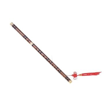 Imagem de Flauta amarga de madeira de bambu conectável em G Instrumento musical artesanal tradicional para desempenho profissional