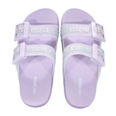 Imagem de Tamanco Mini Melissa Cozy Slide M-Lover Infantil Lilas/Prata