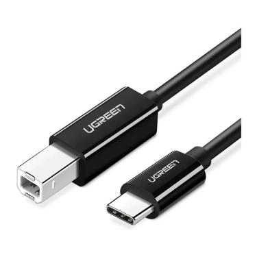 Imagem de Cabo Impressora Ugreen Usb-c Para Usb-b 2.0 2 Metros Preto Preto