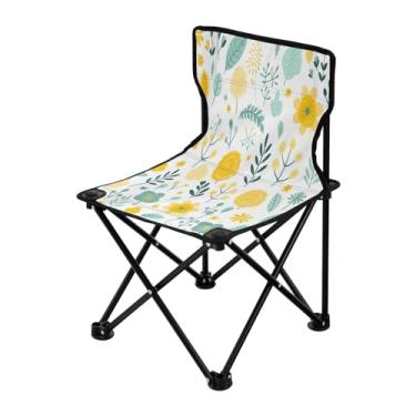 Imagem de Wassud Cadeira de acampamento leve portátil primavera botânica ao ar livre cadeira dobrável Oxford pano cadeira de praia para jardim praia pesca