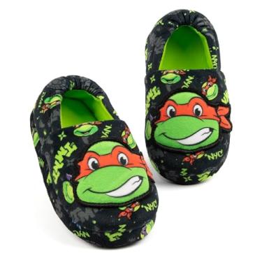 Imagem de Teenage Mutant Ninja Turtles Chinelos infantis Raphael House Shoes, Preto, 15