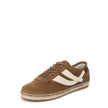Imagem de Vince Tênis feminino Oasis Espadrille com cadarço, Camurça marrom Elmwood, 37