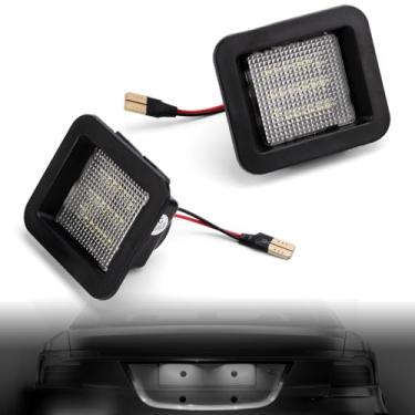 Imagem de 2 peças de luzes de LED compatíveis com Ford 2015-2020 F150, 2017-2020 F150 Raptor, conjunto de lâmpada de luzes de etiqueta premium para placa de carro de visibilidade aprimorada Plug and Play