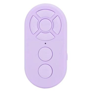 Imagem de Generic Botão de Selfie Com Controle Remoto, Clicker Remoto Multifuncional para Telefone Portátil de Avanço Rápido BT para Gravação de Vídeo (Roxo)