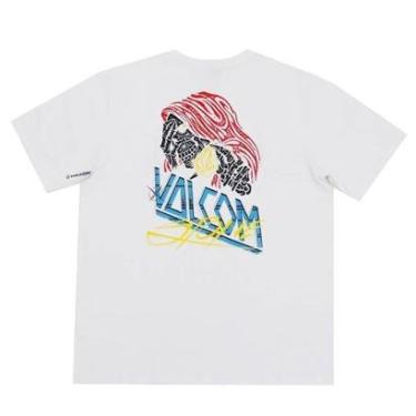 Imagem de Camiseta Volcom Dropped - Branco-Masculino