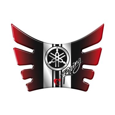 Imagem de Protetor De Tanque Adesivo Resinado Para Yamaha Lander E Crosser Racing Vermellho E Cinza