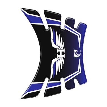 Imagem de Protetor Tanque Cross Bros 160 Azul E Preto Azul E Dourado