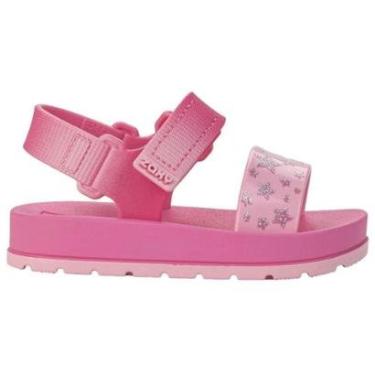 Imagem de Sandália Zaxynina Moderninha Print Rosa Escuro-Feminino