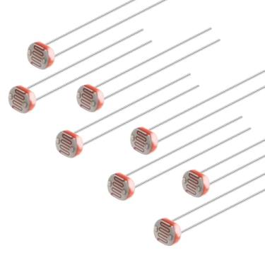 Imagem de Kit de fotorresistor de 20 peças, resistor sensível à luz fotográfica de 5 mm, resistor dependente de luz com caixa gratuita para bricolage e experimentos 5549 GL5549