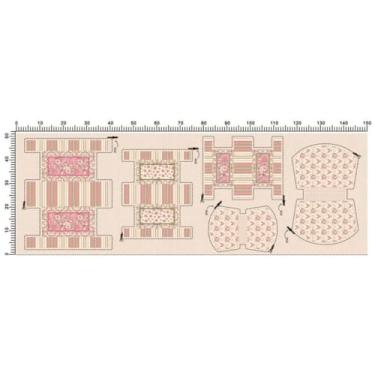 Imagem de Painel de Necessaires Tecido Tricoline 100% Algodão Estampado Digital, Multicolorido, 50x150cm