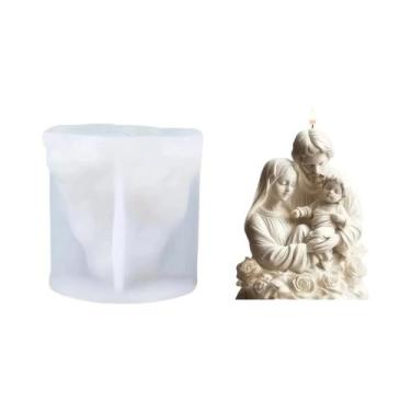 Imagem de Molde de silicone para decoração de Natal, faça você mesmo, velas de g