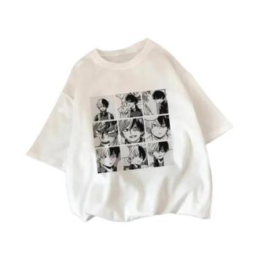 Imagem de Camiseta Feminina De Verão Com Estampa De My Hero Academia Shoto Todor
