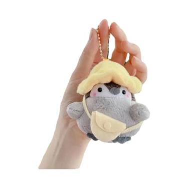 Imagem de Chaveiro De Pelúcia De Pinguim Fofo Com Chapéu De Turista Para Meninas