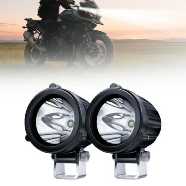 Imagem de 4WDKING Luzes de LED Spot para dirigir, 2 polegadas, módulos redondos de LED, 2 peças, 20 W à prova d'água, lâmpada de trabalho off-road para motocicletas, quadriciclos, corridas, bicicletas, caminhões, barcos, reboques