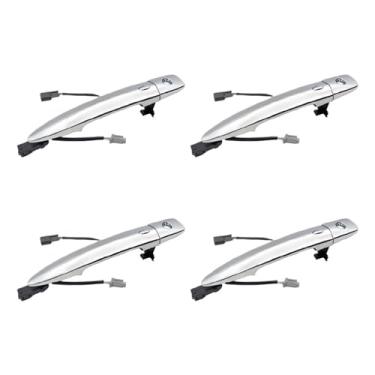 Imagem de Maçaneta externa da porta, 4 unidades, compatível com nissan sentra 2013-2016/maxima 2009-2014, acessórios externos 12459871 806469n00a componente
