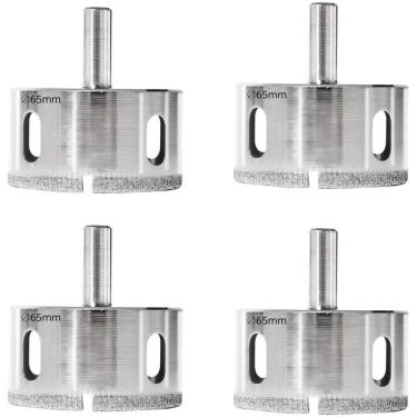 Imagem de Serra Copo Diamantada 65Mm Porcelanato Vidro Mármore 04 Un