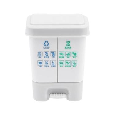 Imagem de Esquirla Lixeira em escala 1:12, réplica de lixeira, item colecionável para decoração, brinquedo de faz de conta, mini lixeira para dioramas, Cinza Claro