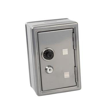 Imagem de harayaa Mini Cofre de Leve e Decorativo em Formato de Porquinho para Guardar Objetos de Papelaria, Joias e Bonecas na Sala de Estar, Cinza