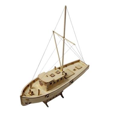 Imagem de Kokiya Kit de Montagem de Barco à Vela de Madeira DIY em Escala 1/30 - Quebra-cabeça 3D para Colecionadores