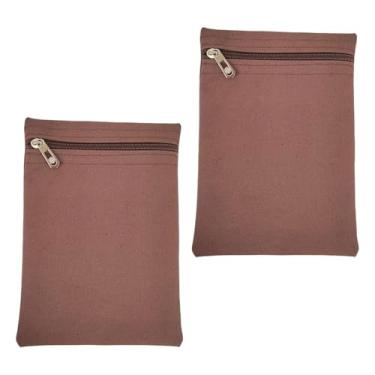 Imagem de CarpNettore 2x Bolso para celular com zíper, seguro, prático, leve e discreto, Coffee L